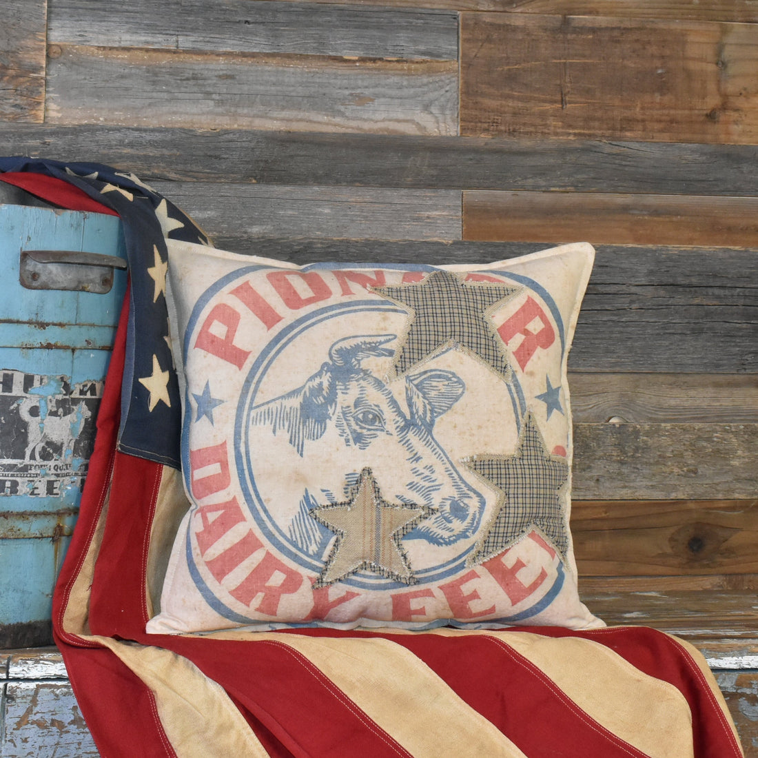 Vintage Feed Sack Decorative Pillows | Southern Glory Goods & Co