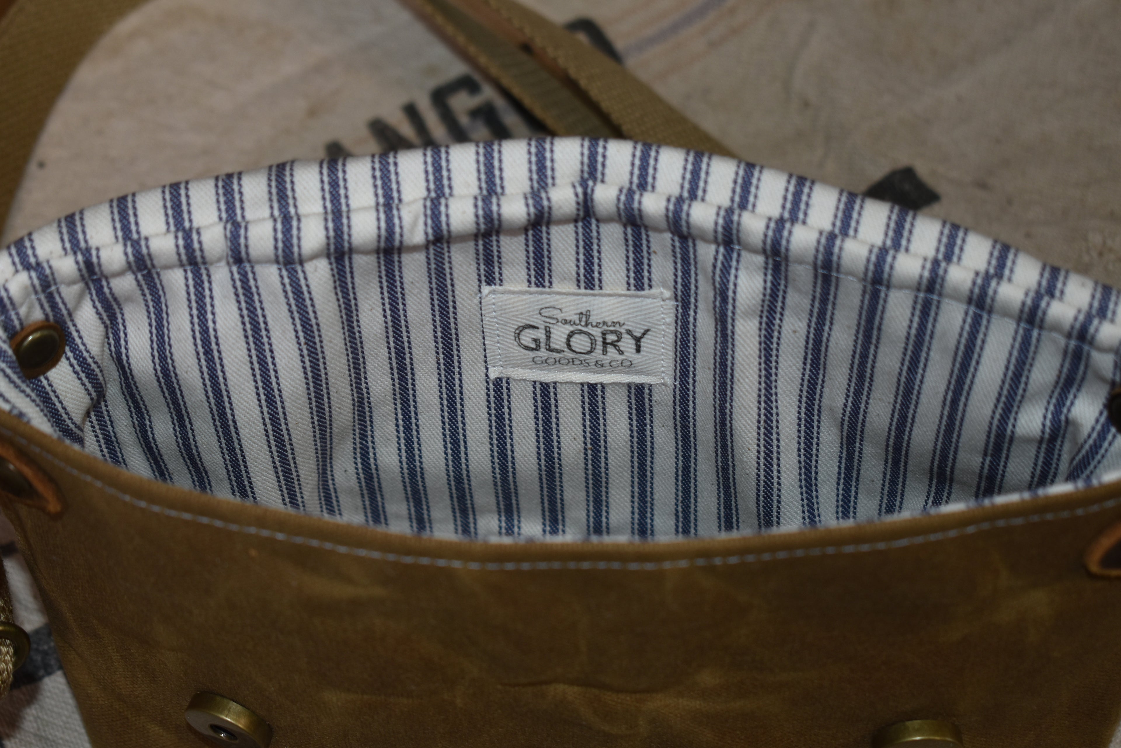 Antique Quilt + Vintage Lead Shot Bag + Waxed Canvas Sling Bag