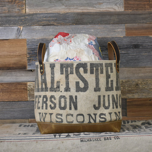 Antique Lytle-Stoppenbach Co. Maltsters Basket Tote