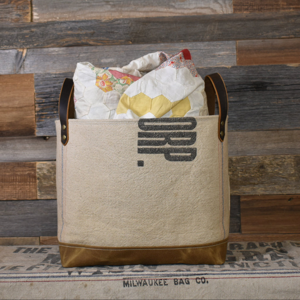 Antique Purity Bakeries Service Basket Tote