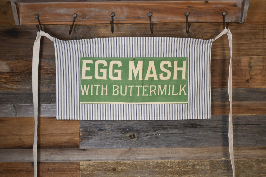Vintage Red Comb Egg Mash Farmhouse Apron