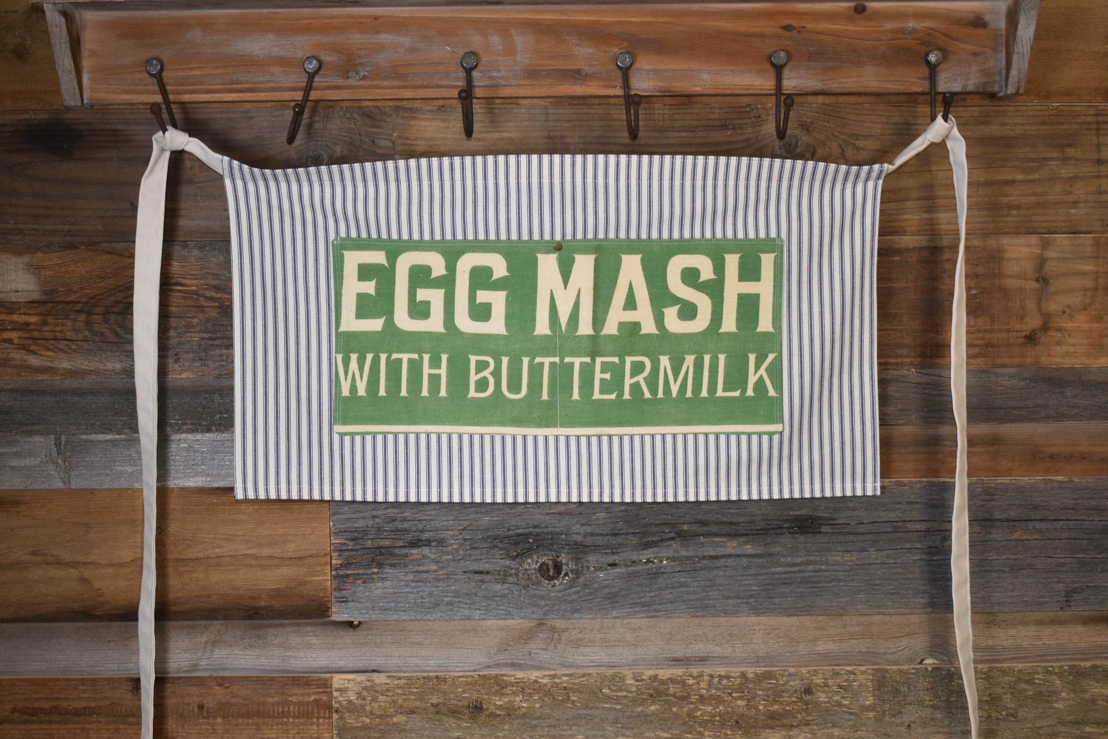 Vintage Red Comb Egg Mash Farmhouse Apron