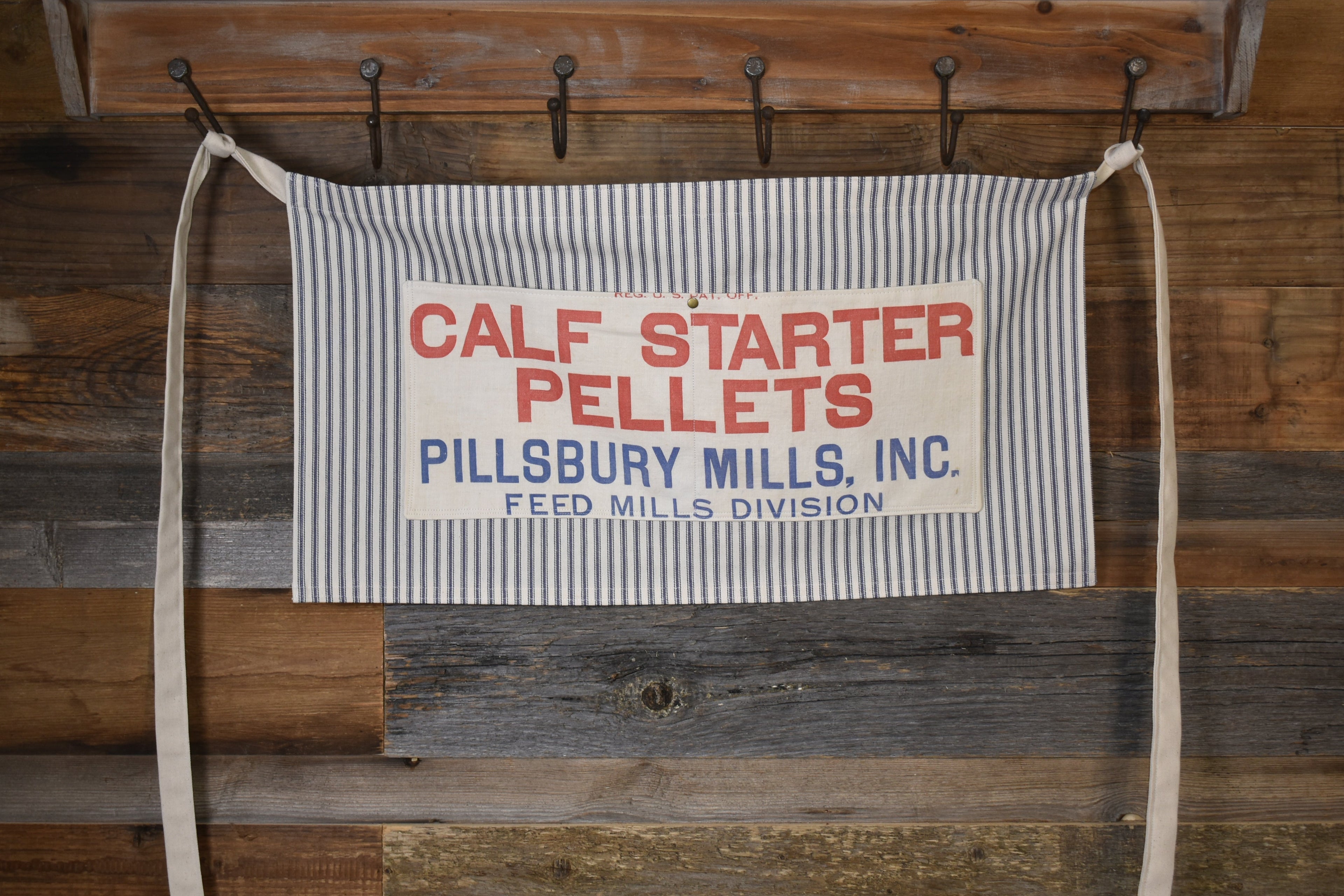 Vintage Pillsbury Calf Starter Farmhouse Apron