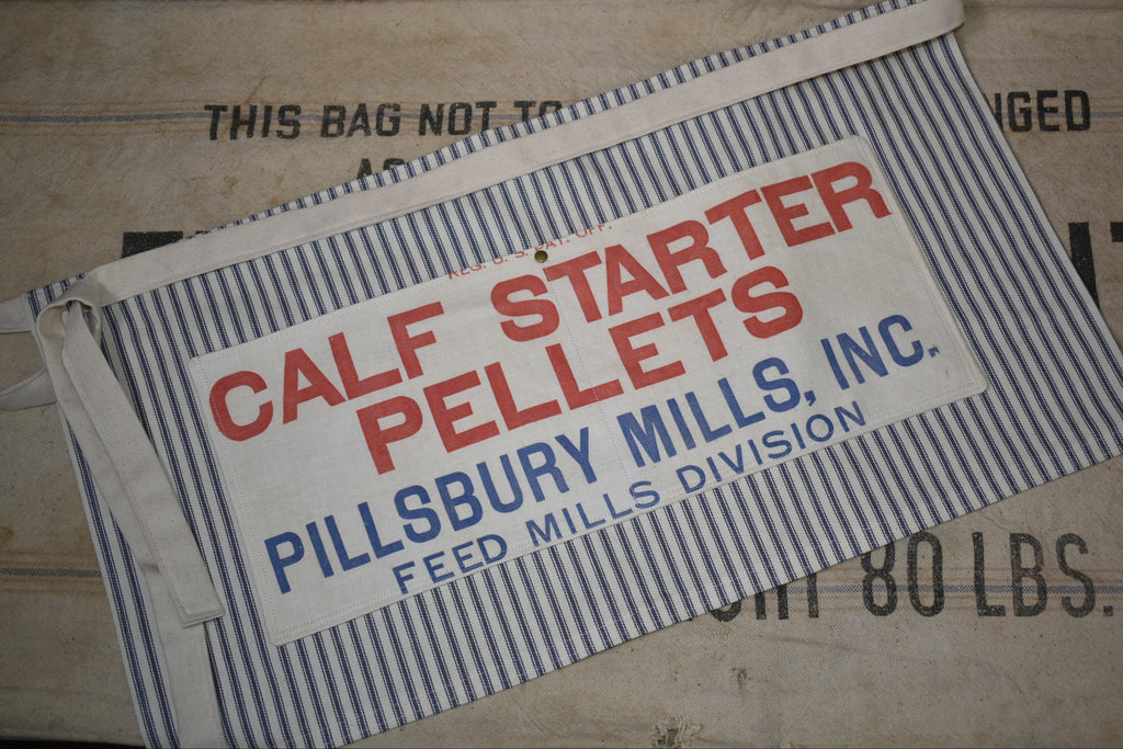 Vintage Pillsbury Calf Starter Farmhouse Apron
