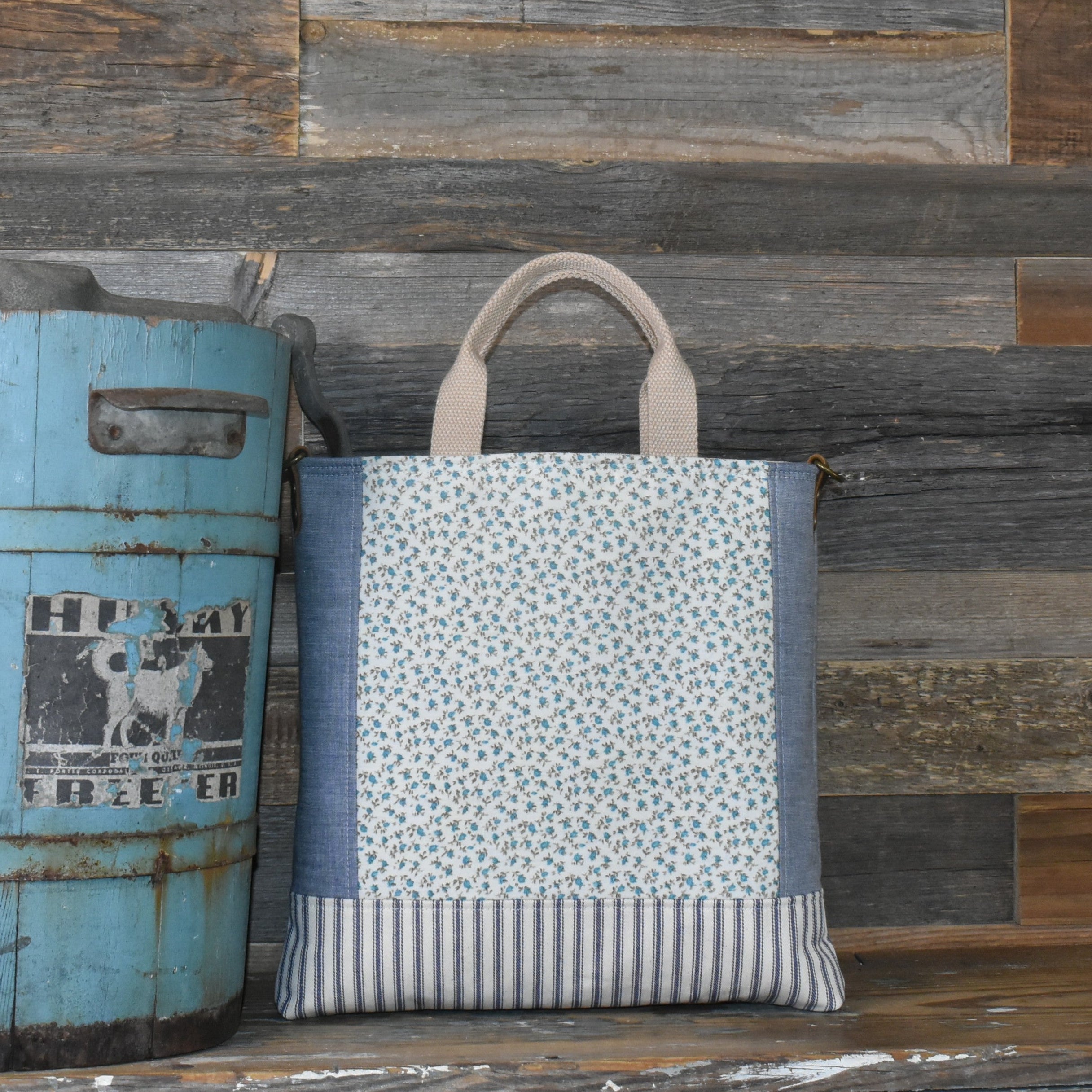Handmade Vintage Style Lamb Milk Replacer Tote