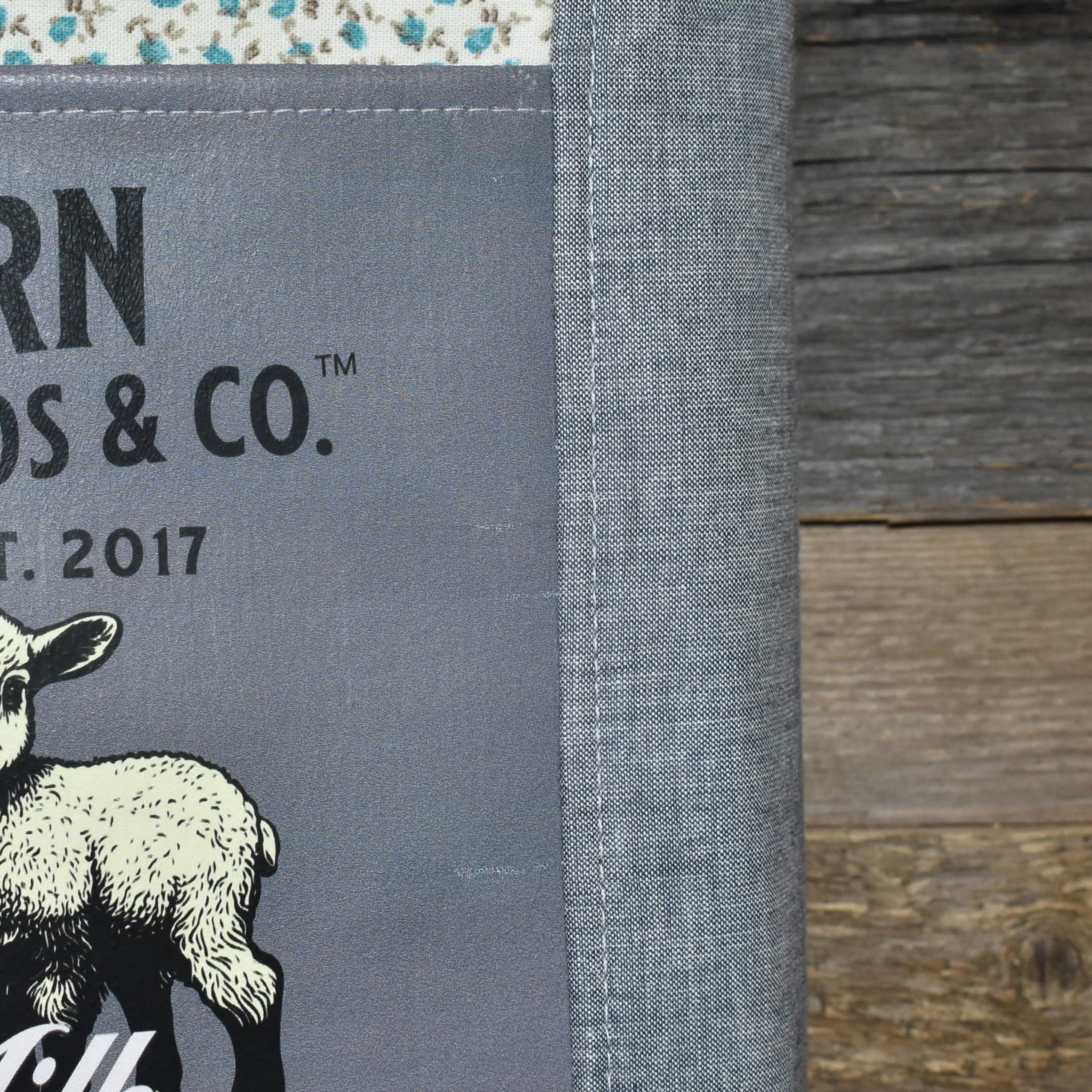 Handmade Vintage Style Lamb Milk Replacer Tote