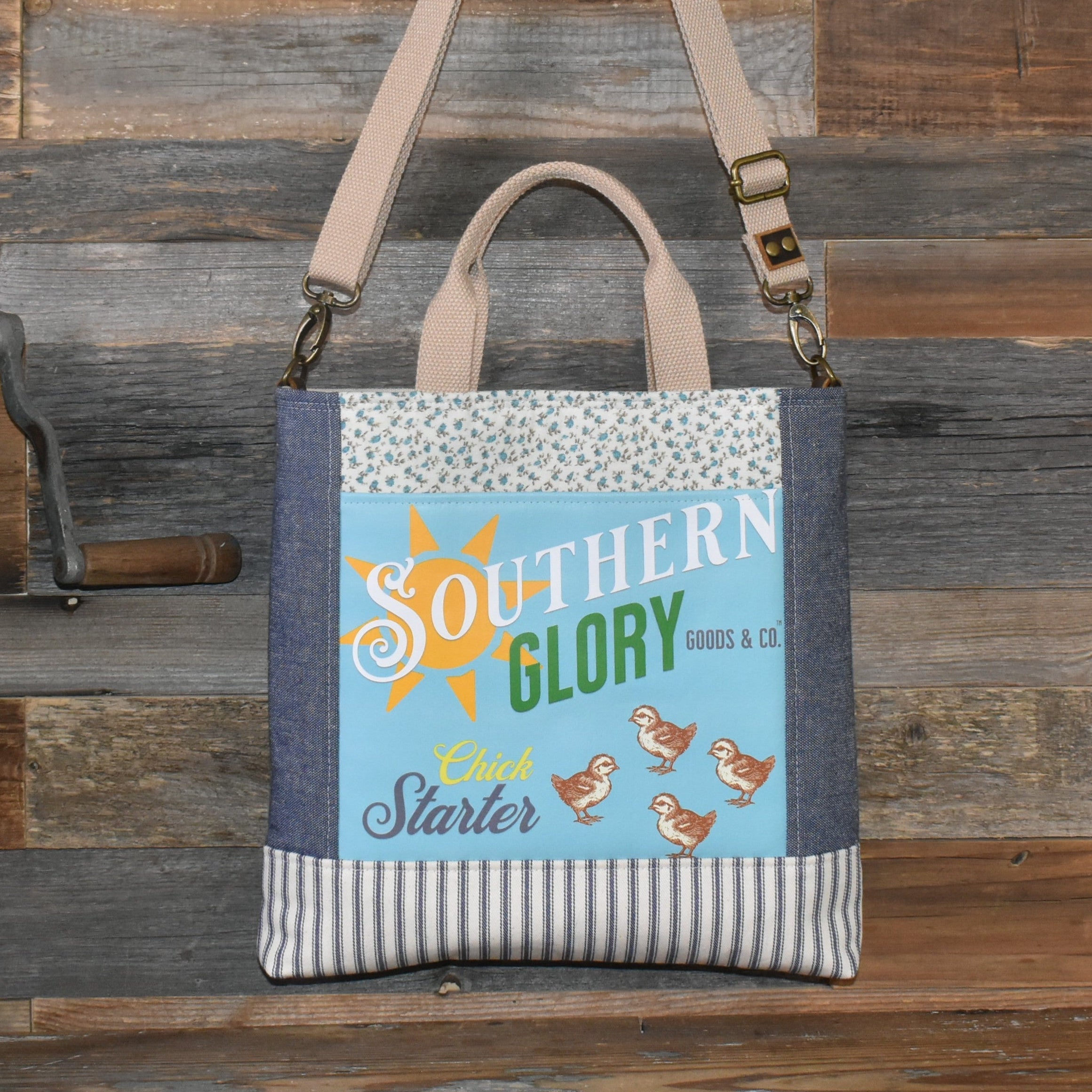 Handmade Vintage Style Chick Starter Tote