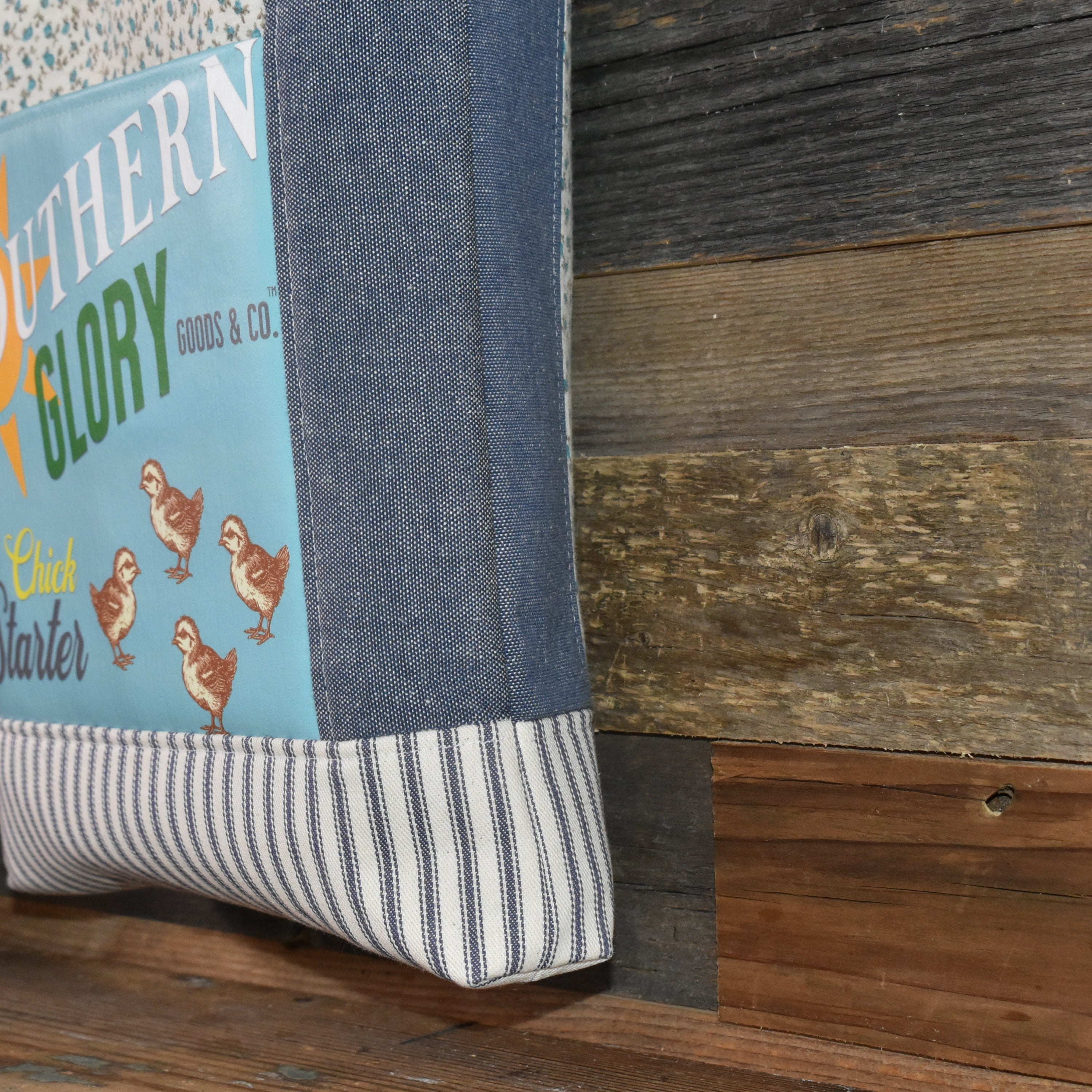 Handmade Vintage Style Chick Starter Tote