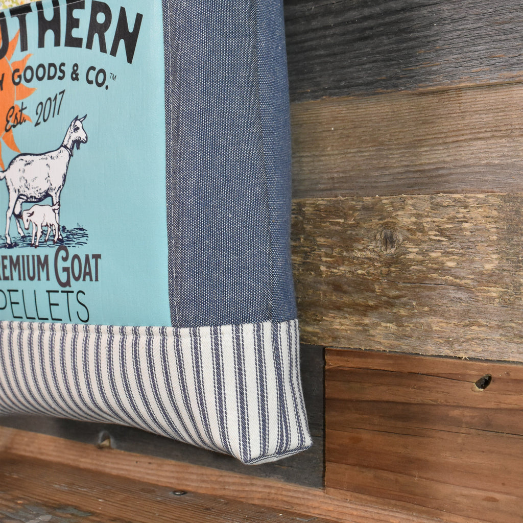 Handmade Vintage Style Goat Pellets Tote