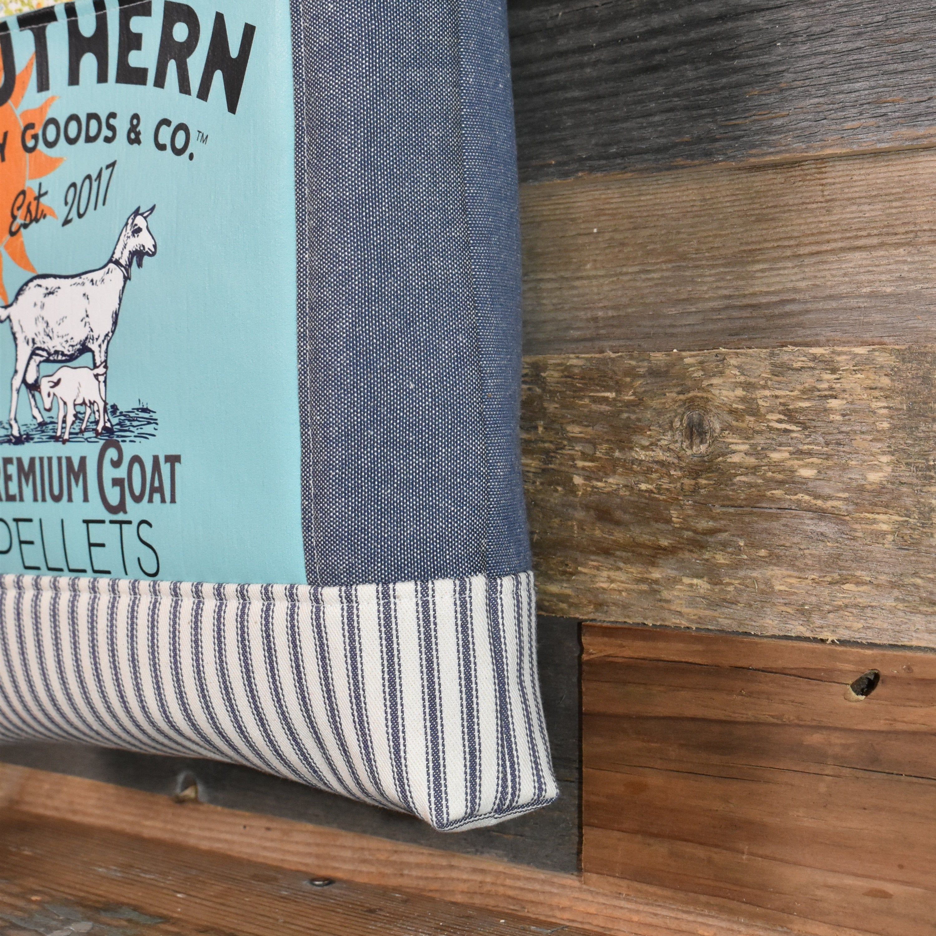 Handmade Vintage Style Goat Pellets Tote