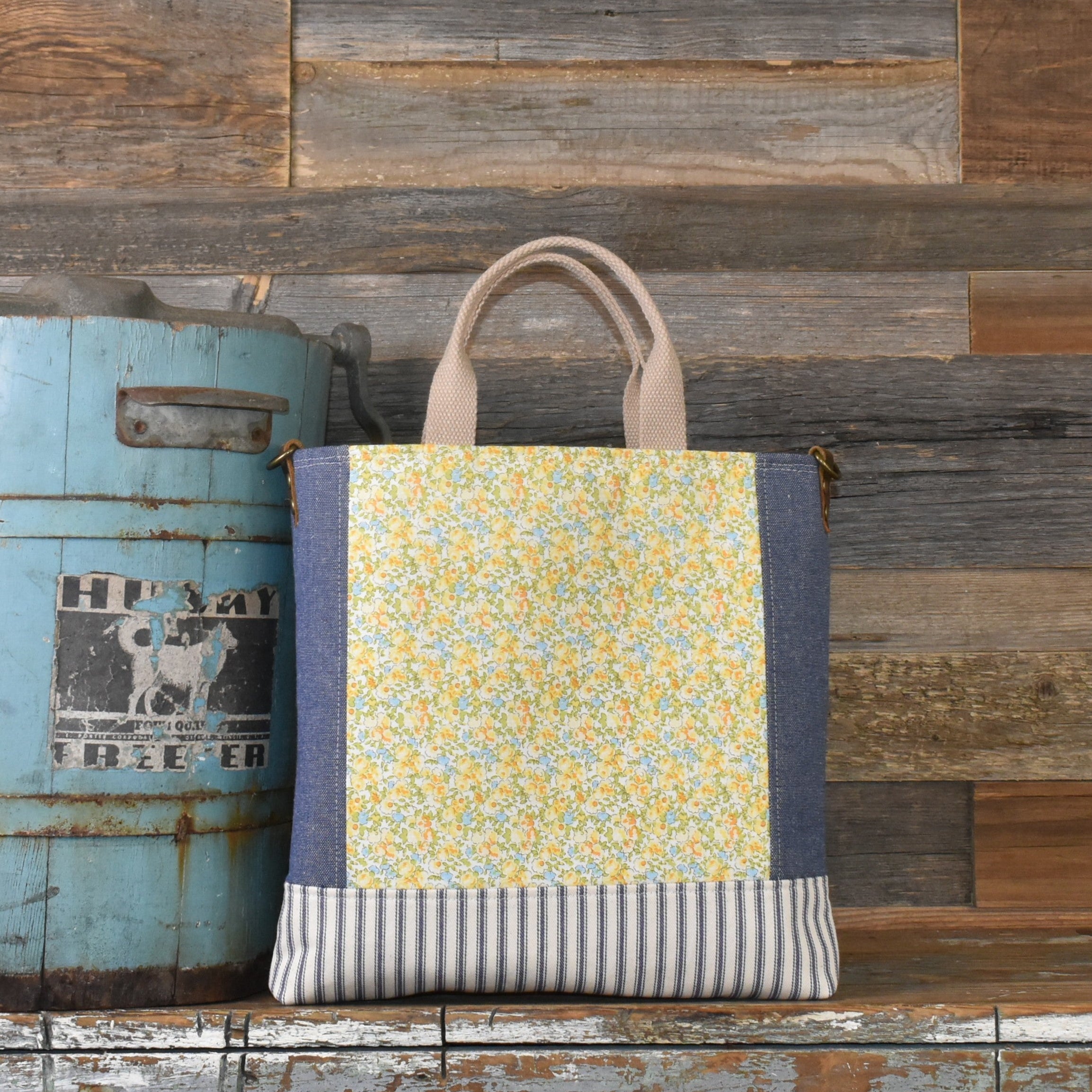 Handmade Vintage Style Goat Pellets Tote
