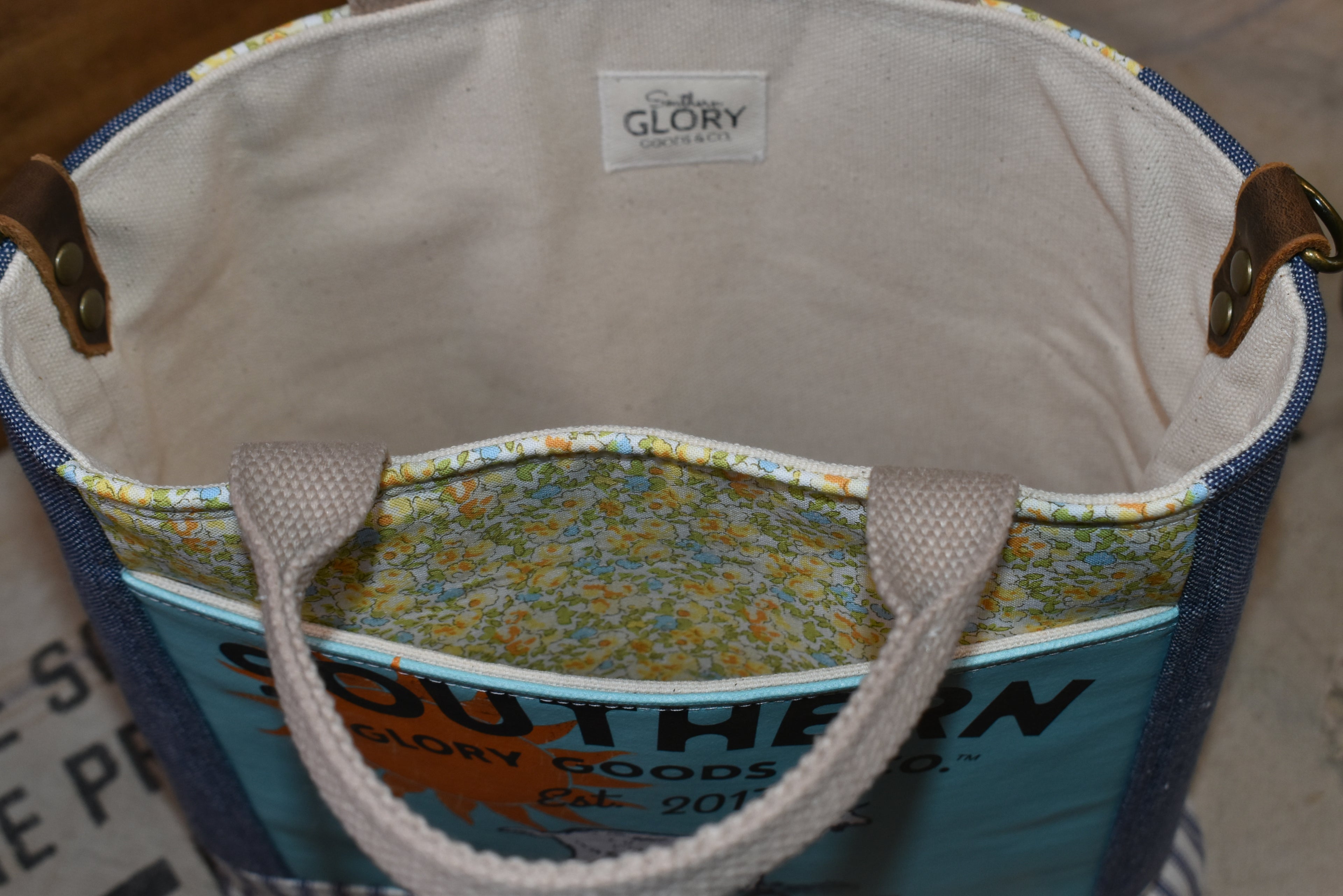 Handmade Vintage Style Goat Pellets Tote