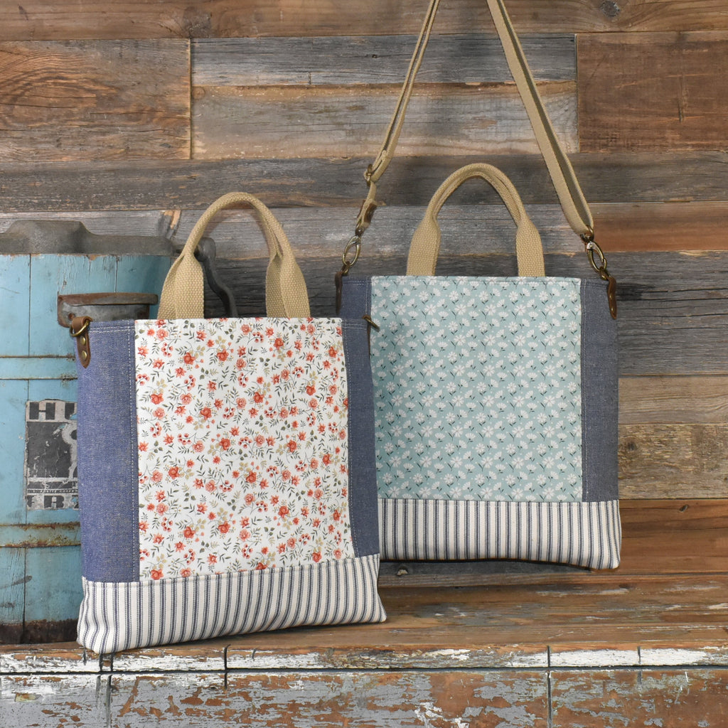 Handmade Vintage Style Dairy Tote