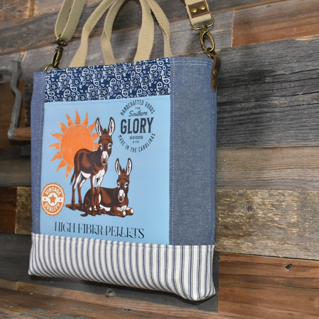 Handmade Vintage Style Donkey Feed Tote