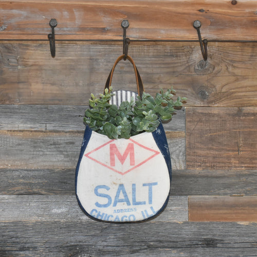 Antique Morton Salt Sack Peg Basket