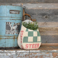 Vintage Purina Steer Feed Sack Peg Basket