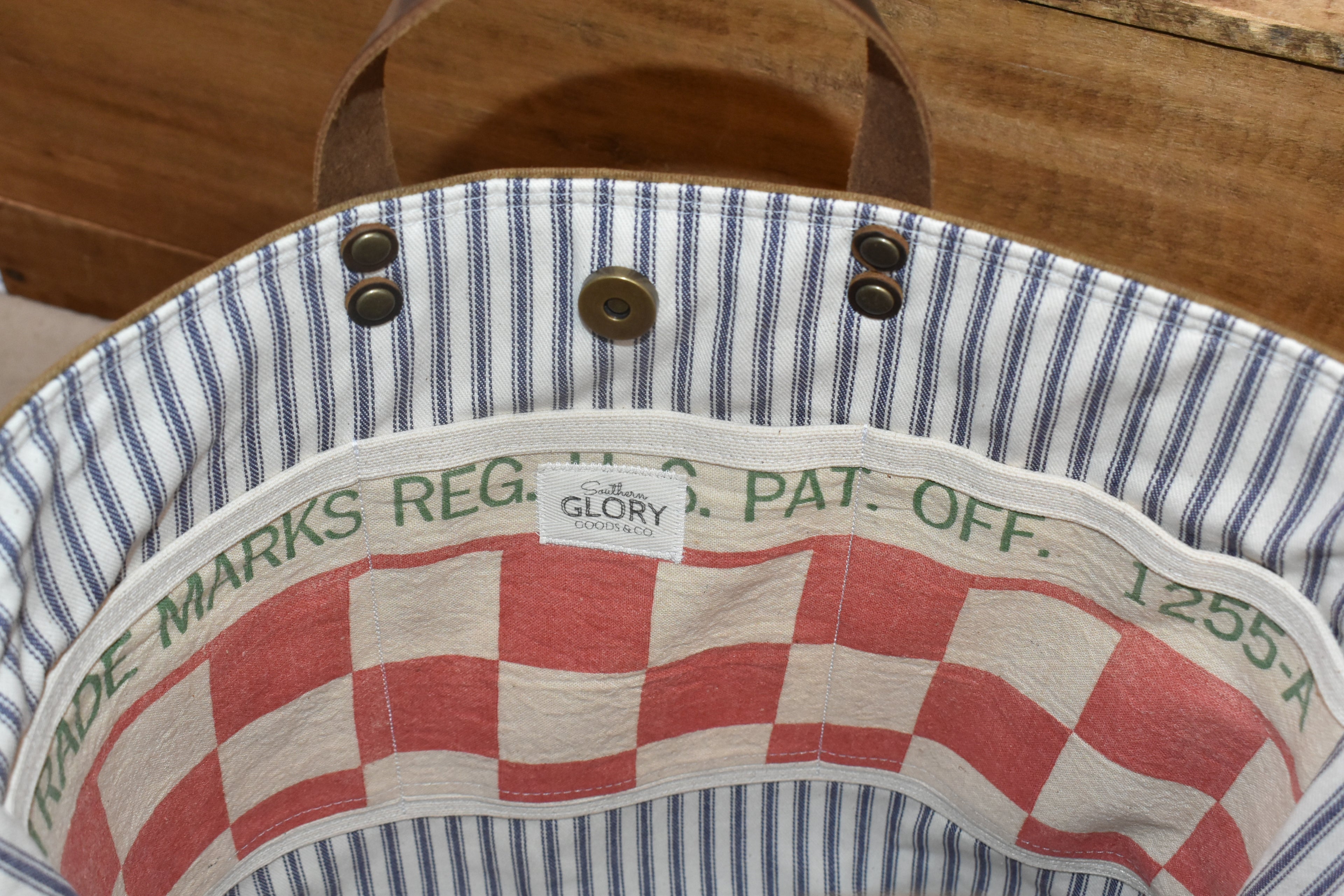 Vintage Purina Chick Feed Sack + Waxed Canvas Tote