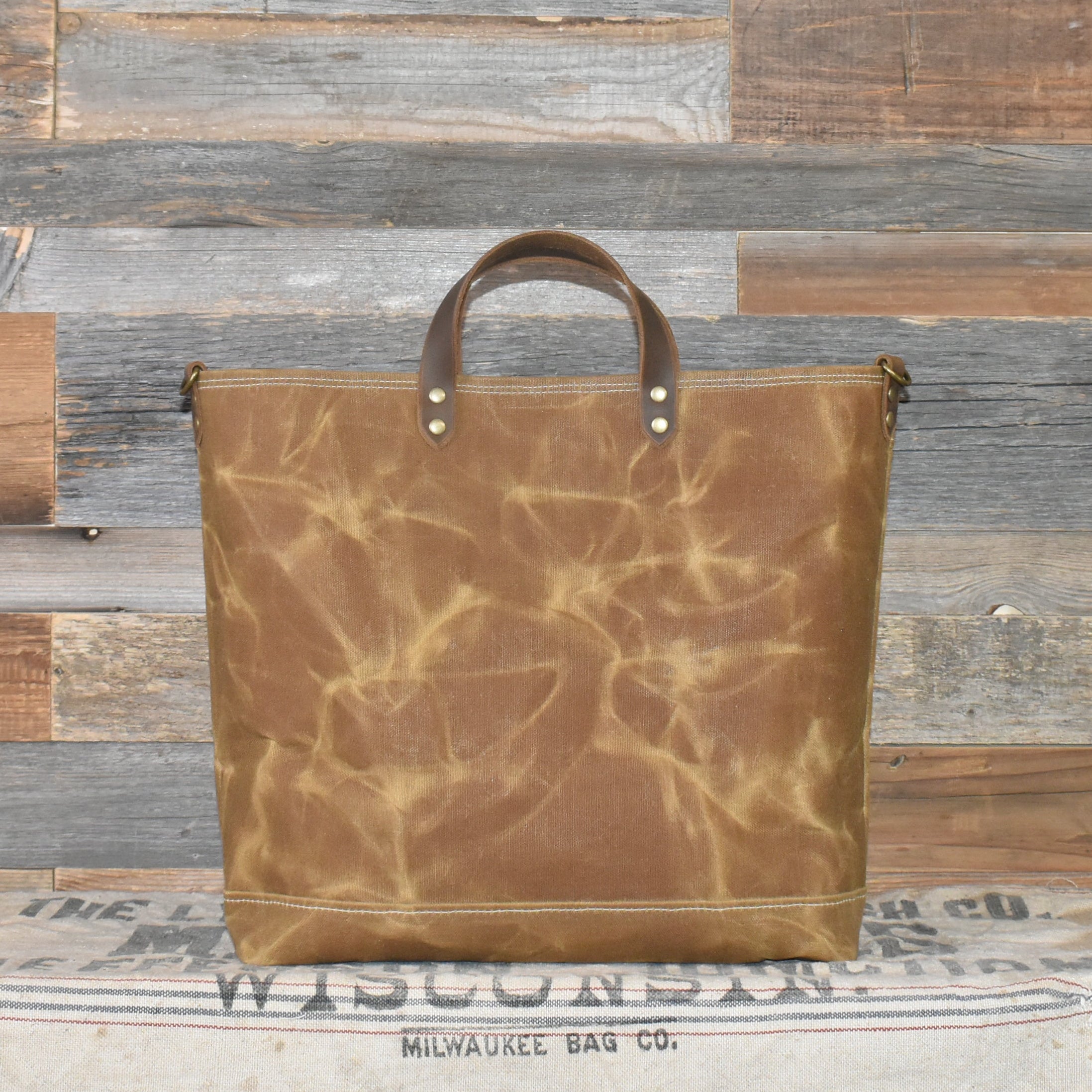 Vintage Purina Chick Feed Sack + Waxed Canvas Tote