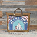 Vintage Hubbard's Sunshine Feed Sack + Waxed Canvas Tote