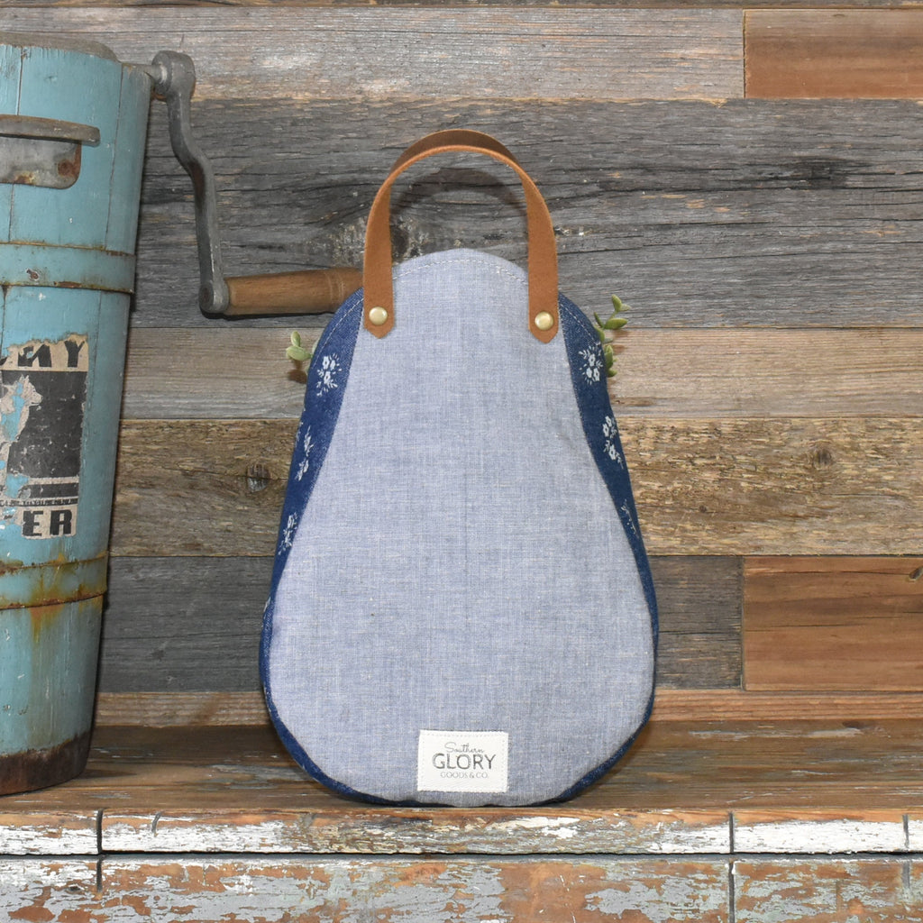 Vintage U and I Sugar Sack Wall Pocket Basket