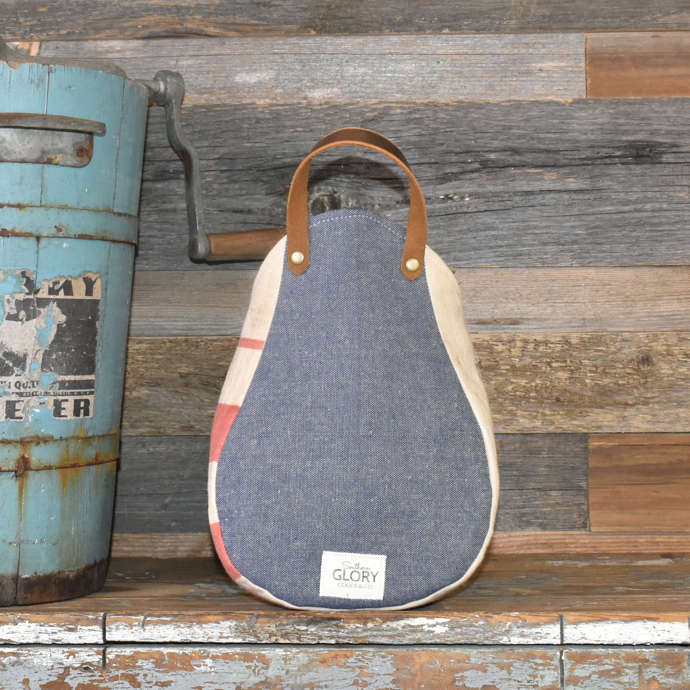 Vintage Purina Chick Feed Sack Wall Pocket Basket